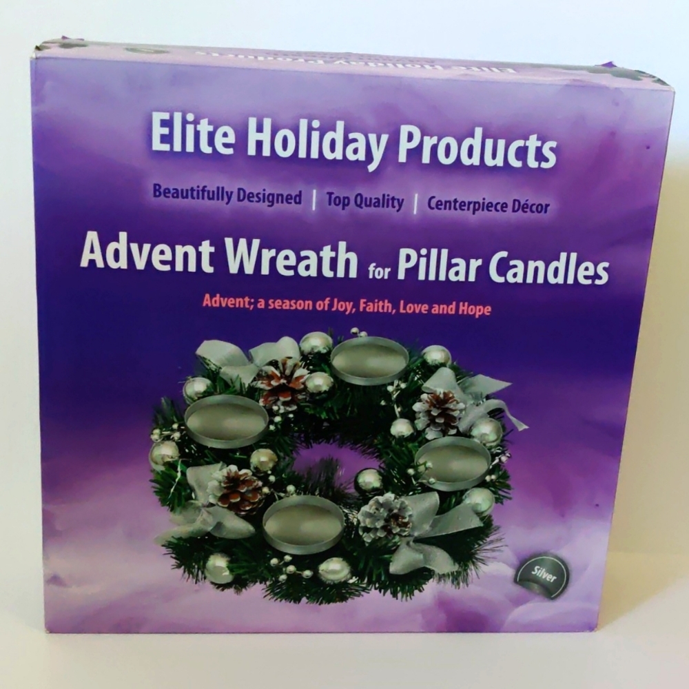 Advent Wreath for Pillar Candles